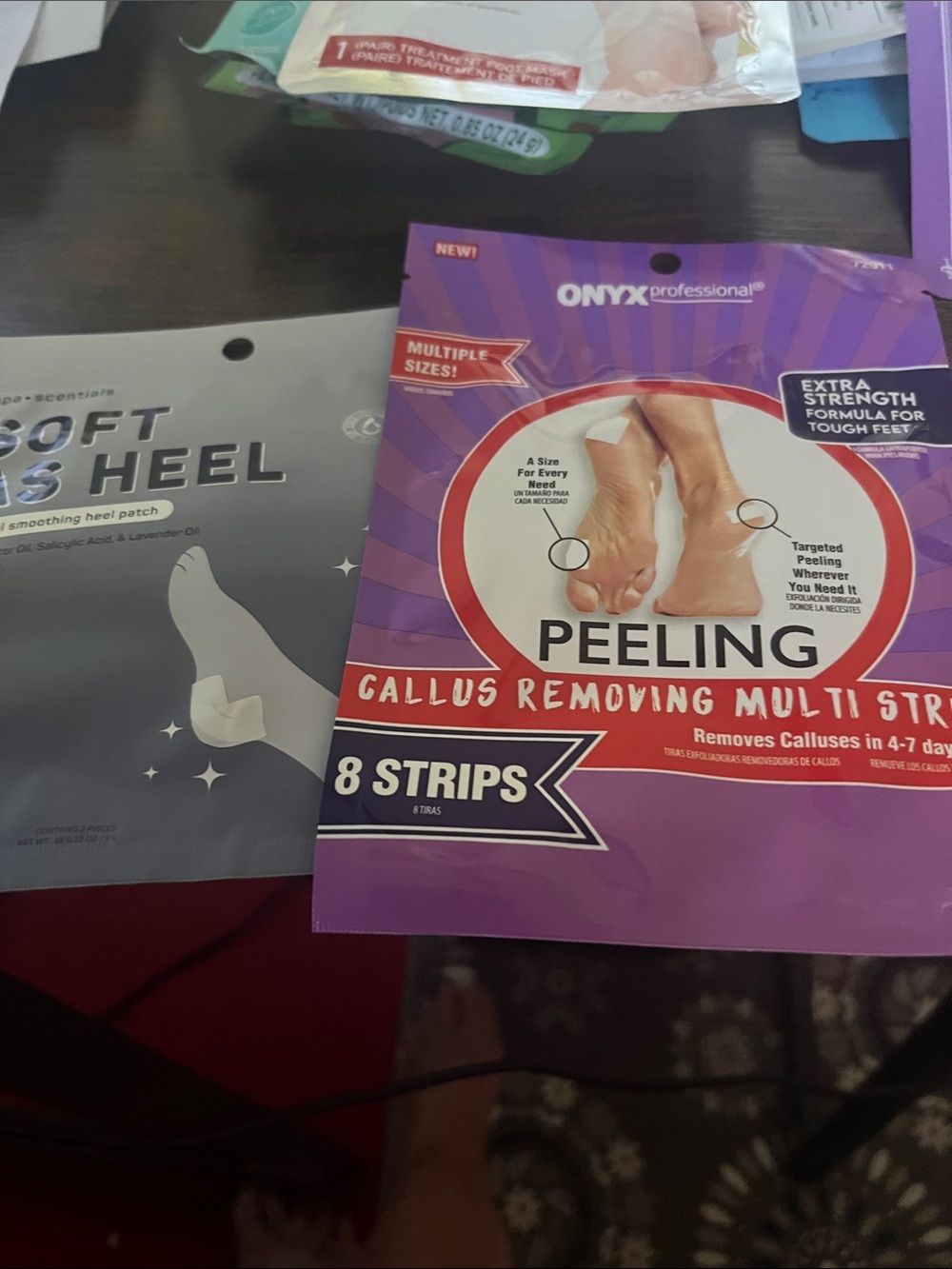 Onyx Professional Peeling Callus Removing Strips & Soft as heel.